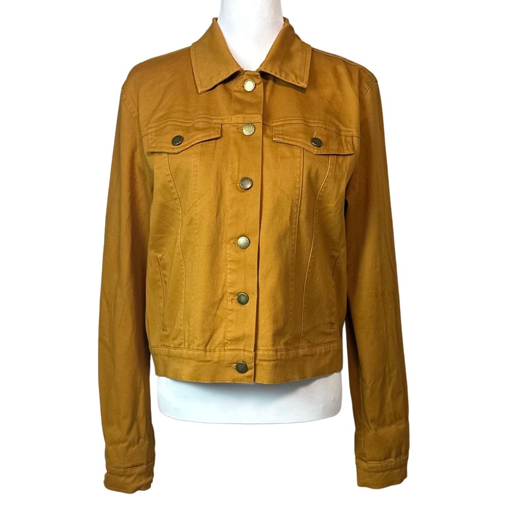 Bagatelle Collection Mustard Yellow Jean Jacket Trucker Jacket Women S